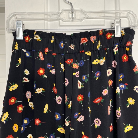 Zara TRF Floral Flowy Wide Leg Culotte Pant XS - Picture 9 of 16